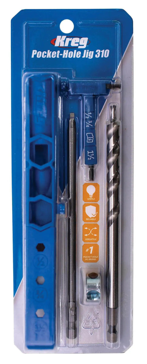 Pocket Hole Jig 310 Small Durable DIY Tool For Tight Spaces Built To Last And Create Rock Solid Joints in packaging