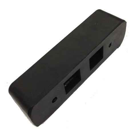 T-42 Solid Molded Rubber Trailer Bumper With Drilled Mounting Holes And Galvanized Washers, Impact Absorbing Weather Resistant Shield