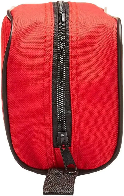Side view of red pouch from Color Coded First Aid Kit Pouches Set of 4 With Transparent Window For EMT Trauma Bags, Lightning X