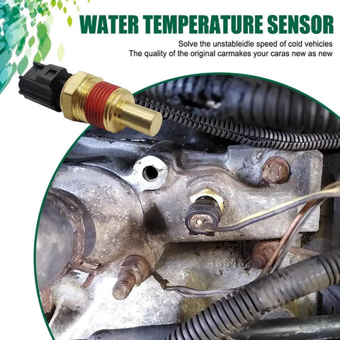 Engine Coolant Temperature Sensor For Jeep Grand Cherokee Middrivr Drop In Direct Replacement Water Temperature Sensor Supports Accurate Readings Easy Install Replaces OEM 56027873 installed view
