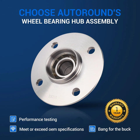 Rear Wheel Hub And Bearing Assembly For Nissan Sentra 2000 To 2006 Non ABS Solid Replacement Wheel Hub 512303 displayed on blue background