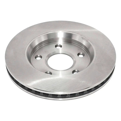 Front view of Front Vented Brake Rotor With Hub-Centric Fit, Non-Directional Swirl Finish, Beefed-Up Castings For Consistent Strength And Performance, Easy Install And Superior Heat Dissipation.