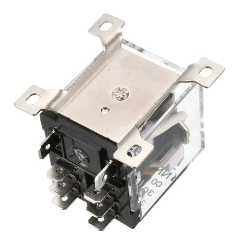 JQX-12F 2Z 12V DC DPDT Power Relay, 8-pin compact housing, for automotive and DIY, side view