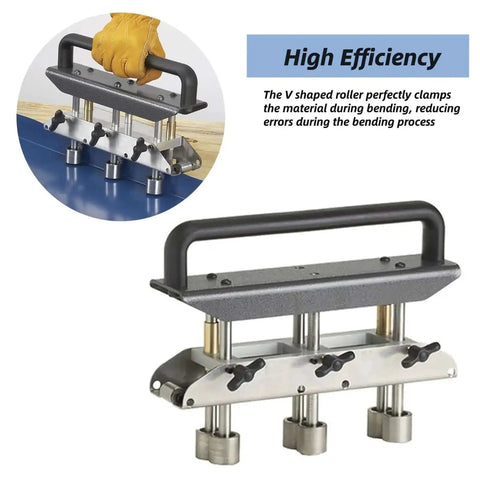 Metal Bending Tool With Three Station Roller For Roofing Sheets 0.3 To 1.0mm Thickness 13 To 130mm Fold Height V Shaped Roller Clamps