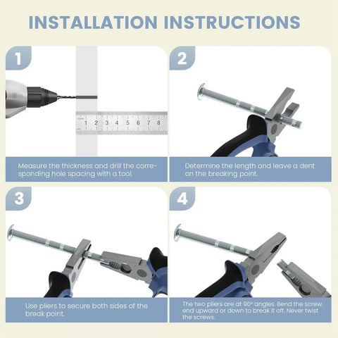 Installation instructions for 10 Pack Gold Cabinet Pulls 3 Inch Edge Pulls For Cabinets Desk Pull Gold Handle