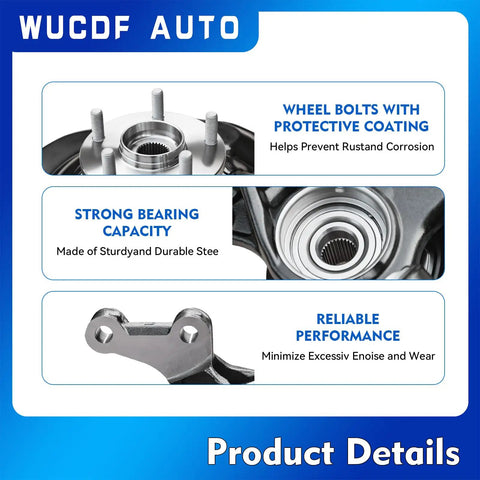 Front Left And Right Steering Knuckle Wheel Bearing Hub Assembly For Toyota Camry 3.5L V6 2007 2011 And Lexus ES350 2007 2012
