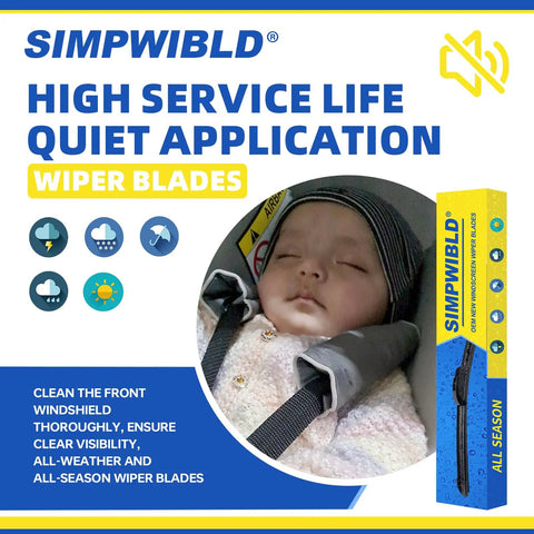 Premium Replacement Wiper Blades Set For Ford F 150 GMC Yukon Ram 1500 22 Inch Front Windshield U J Hook 2 Pack OEM Quality Built To Last In All Weather And Aerodynamic displayed with a child.