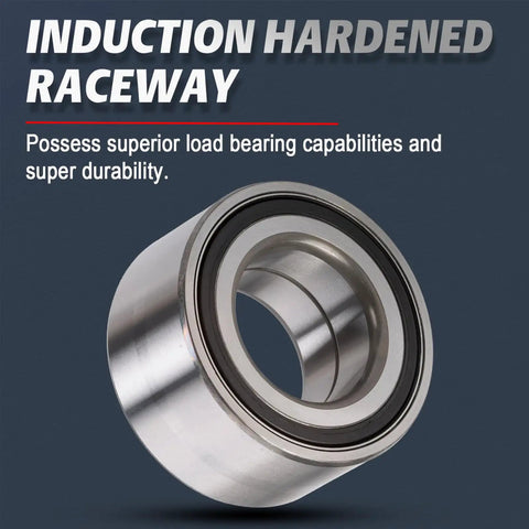 Front Wheel Bearing Assembly For Hyundai Elantra Elantra Coupe GT Kia Forte Koup Forte 5 Soul 2010 Through 2019 Replacement Hub Bearing Premium Quality Direct Fit Front Hub Replacement - close-up of metal bearing