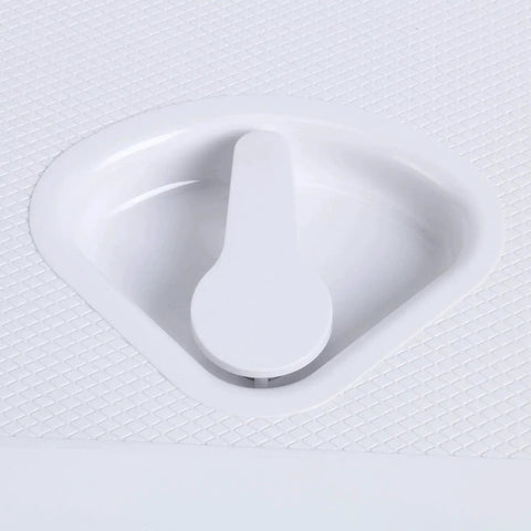 Amarine Made boat hatch access hatch with lid, marine-grade white, 24 x 9-5/8 in