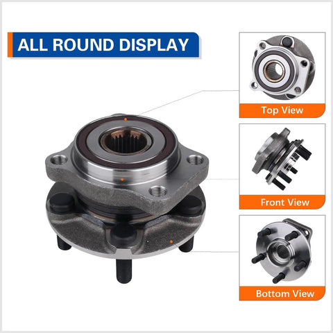 Front Wheel Hub And Bearing Assembly With ABS For Subaru Forester 2009-2014, Impreza 2008-2014, XV Crosstrek Through Early 2014