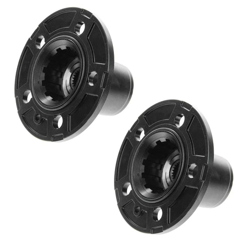 2 Piece Locking Hub Set Manual For Classic 4x4 Replacement Fits 1984 1989 Ford Bronco II, 1991 1994 Explorer, 1983 1990 Ranger, 1994 1997 B4000 Navajo Durable Bolt On DIY Install Kit