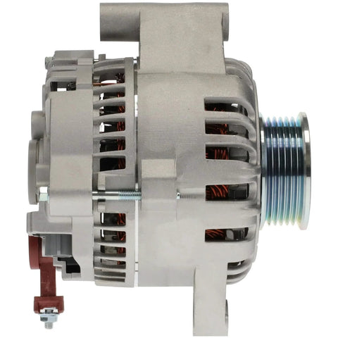 Side view of New Alternator For Ford Mustang 2001 2002 2003 2004 3.8L 3.9L Replacement OEM Grade High Output Plug And Play Auto Electrical Part