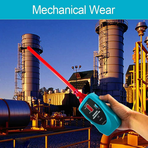 Person holding Ultrasonic Leak Detector Stethoscope Kit With 36 To 44kHz Air And Contact Probes for industrial leak detection.