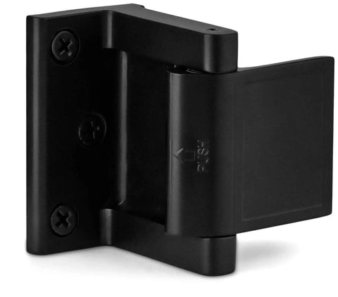 Door Lock Reinforcer For In Swinging Doors, Privacy Latch, Heavy Duty Home Security Lock Withstand 800 Lbs Of Force, Iron Black Finish