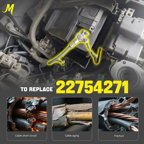 Plug And Play Negative Battery Cable Replacement For 2009 To 2016 Cruze Orlando Verano OE 22754271, engine bay view
