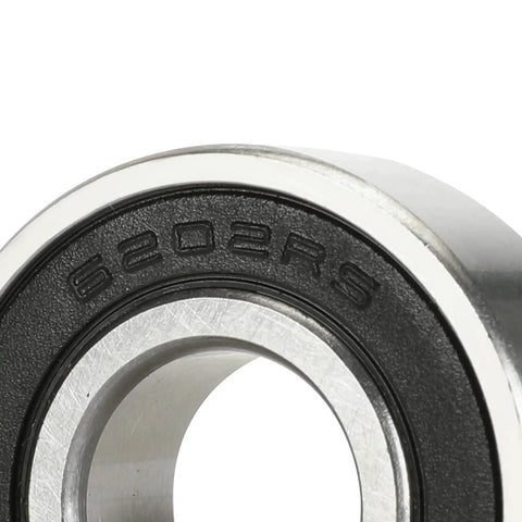 Close-up of 6202RS Mini Bike Wheel Bearings Dual Front And Rear For Coleman CT200U Trail 200 BT200X sealed design