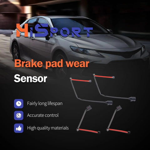 HiSport brake pad wear sensor set (4) for Audi Q7, Porsche Cayenne, VW Touareg — front and rear