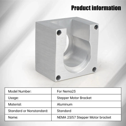 Nema23 Stepper Motor Mounting Bracket For 57mm Motors Aluminum Clamp Mounting Support With Screws Fixed Seat For CNC