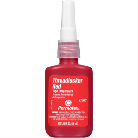 High Temperature Red Thread Locker, 6 Pack, 10 Ml Each, Pro Grade, Heavy Duty, Extreme Heat Resistant Up To 450F bottle