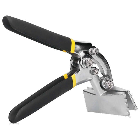 Pro Grade Heavy Duty Sheet Metal Bender Kit For Roofing Panels Flanging Pliers with flat nose on white background