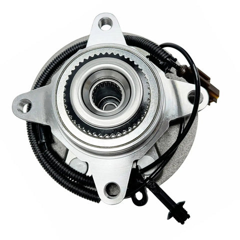 Front view of Front Wheel Hub Bearing Assembly For Ford F150 2018 2019 2020 4WD With ABS 6 Lug Ready To Roll Direct Fit Replacement 515177.
