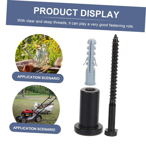 4 Sets Sliding Barn Door Spacers Kit With Adjustable Carbon Steel Track Connectors And Screws showing parts and application scenarios