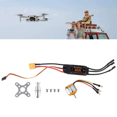 Beefy 2212 KV1400 Brushless Motors With 40A ESC for RC Aircraft and Drones XT60 compatible speed controller set components