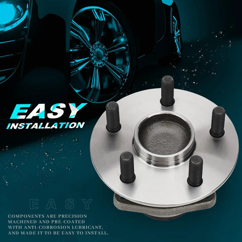 Rear Wheel Hub And Bearing Assembly 512217 2 Pack For Pontiac Vibe 2003 To 2008 Toyota Corolla Matrix Prius 2003 To 2009 With ABS 5 Lug FWD