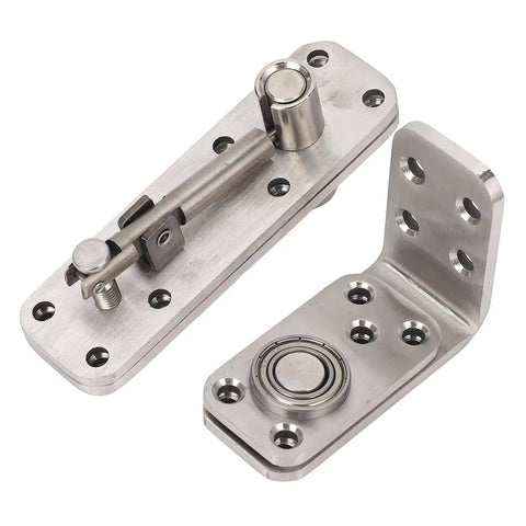 Hidden Door Hinge For Secret Doors And Bookcase Shelves 600 Lbs Load Bearing Stainless Steel Pivot Hinge 180 Degree Rotation