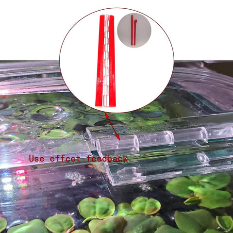 Transparent Acrylic Piano Hinge 300mm Long Self Adhesive 3mm Thick For DIY Boxes Aquariums installed on glass surface