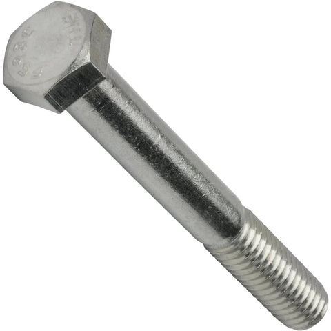 3/8-16 X 5 External Hex Head Bolts Stainless Steel 304, partially threaded, with socket or wrench drive, construction grade