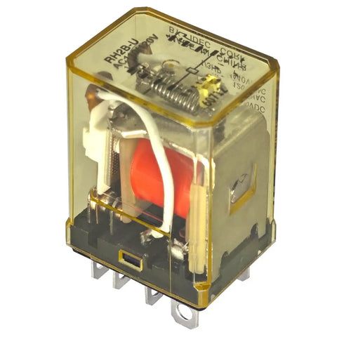 Heavy Duty DPDT Power Relay 110 120V AC 10 Amp Plug In Coil With Blade Terminals For Easy Install And High Capacity Switching