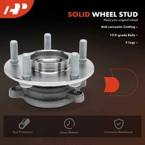 Beefed Up Front Wheel Bearing And Hub Assembly 2 Pack 5 Lug Direct Bolt On Replacement Fit Mazda 3 2014 2018 CX 3 2016 2021