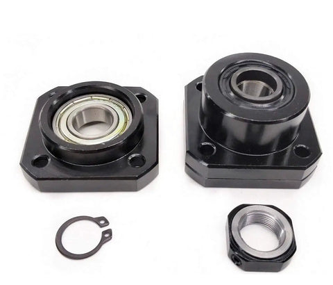 FK FF15 end supports from 25mm Anti-Backlash Ballscrew Kit SFU2510 RM2510 102.36 Inch 2600mm CNC high precision motion system.