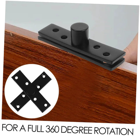360 Degree Invisible Rotatable Hidden Pivot Hinge For Secret Doors And Bookcases, stainless steel hinge installation view