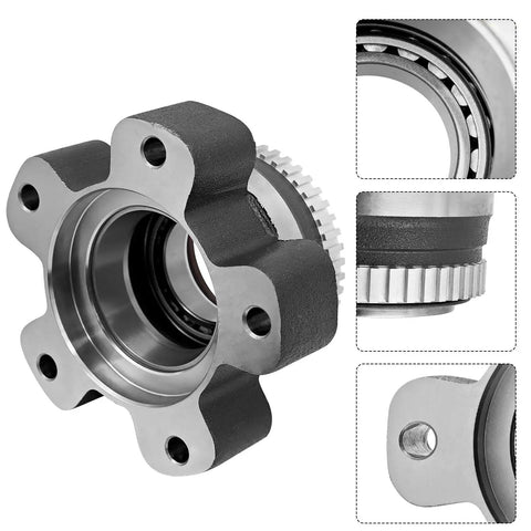 Rugged Rear Wheel Bearing Hub Assembly Replacement for Ford Transit 2015 to 2025 Fits Transit 150 250 350 With 3.5L V6 Gas and 3.7L V6 Gas Engine Beefed Up Heavy Duty Hub Bearing Kit for Smooth and Reliable Ride showing close-up details and structure.