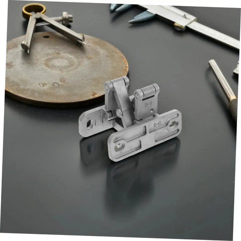 Heavy Duty Invisible Concealed Hinges in Stainless Steel for Indoor Outdoor Use on gray surface next to tools