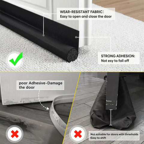 36 Inch Under Door Draft Stopper Blocker Door Sweep Keeps Cold Air Out, Cuts Noise, Light, Odor, Easy Install - Product Comparison
