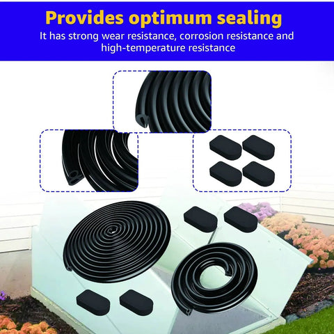Basement Door Weatherstripping Replacement Kit Compatible With Bilco Doors Includes 1 U Shaped Gasket 1 Bulb Trim Gasket 4 Cap Seal Pads