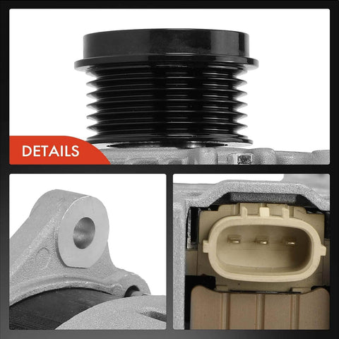 Details of Alternator Replacement For Subaru Outback 2015 2017 Crosstrek 2016 2017 Legacy 2015 2017, 6 Groove Pulley, connector close-up.
