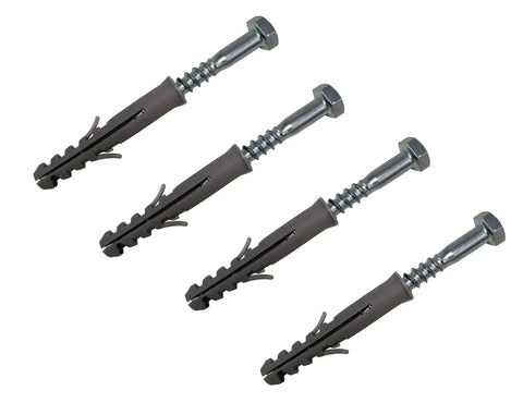 Heavy Duty Lag Bolt Kit For Mounting TV Bracket Into Wood Or Concrete Walls With Concrete Anchors And Drill Bits Includes 4 Lag Screws