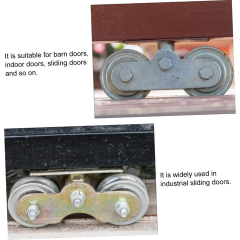 Sliding Door Track Roller Set For Heavy Duty Industrial And Home Use Replacement Steel Barn Door Wheel for Tracks and Rails
