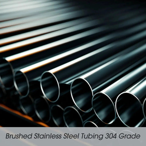 2 Pack 1 Inch OD 304 Stainless Steel Tubing 24 Inch Length Thickened Wall Weldable Round Metal Tube, close-up view