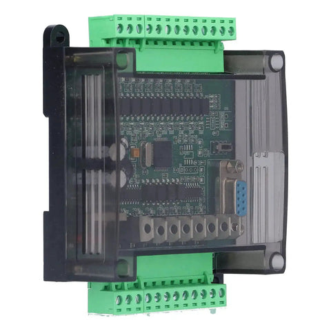 DC 12V Programmable Logic Controller with 2N20MT industrial control board and shell, high-speed pulse output for automation