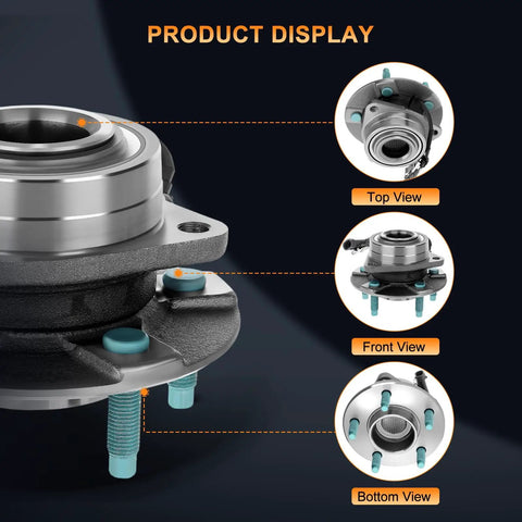 Beefed-Up Front Wheel Bearing And Hub Assembly Replacement For 2002-2007 Saturn Vue, 2005-2006 Chevy Equinox, 2-part display