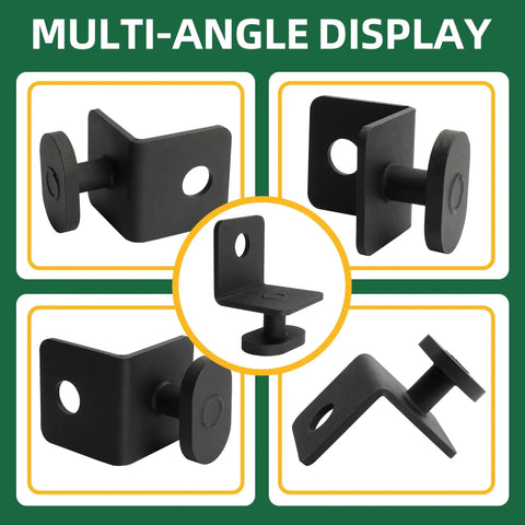 4 Pack Shipping Container Anchors Side Twist Lock Heavy Angle Iron Tie Downs For Ground Or Cement Installation multi-angle view