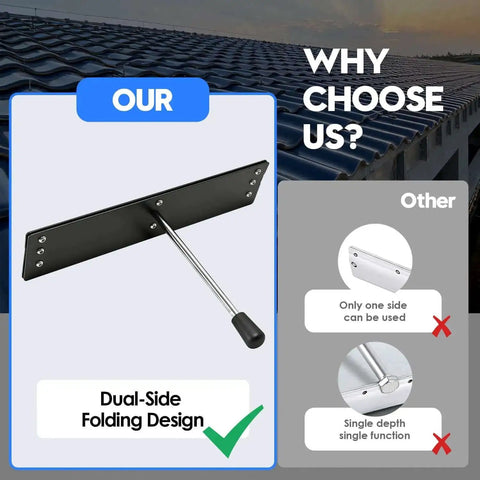 Fifteen Point Seven Inch Heavy Duty Sheet Metal Folding Hemming Tool Dual Side Bender shown with dual-side design for versatility.