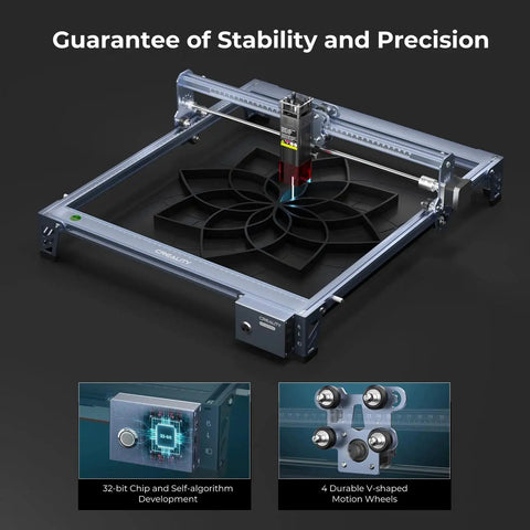 Falcon 10W Laser Engraver And Cutter With 72W Output 0.06mm Precision 32 Bit Control And A 15.7 By 16.3 Inch Work Area for DIY Use