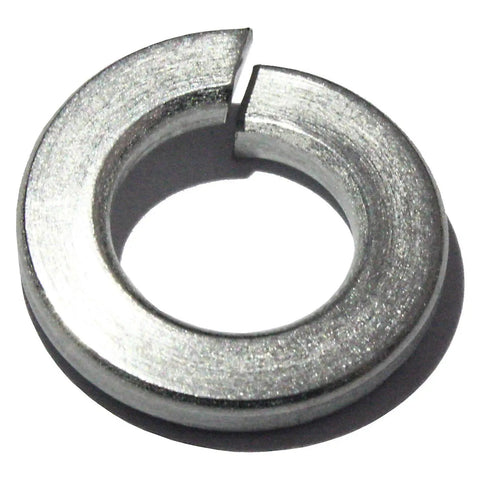 Split lock washer, 1/4 in, 18-8 stainless steel, metal fastener