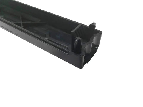 Close-up of Blanking Panel 1U 19 Inch Rack Mount Kit Black 10 Pack for Server Cabinets and Network Racks, plastic construction